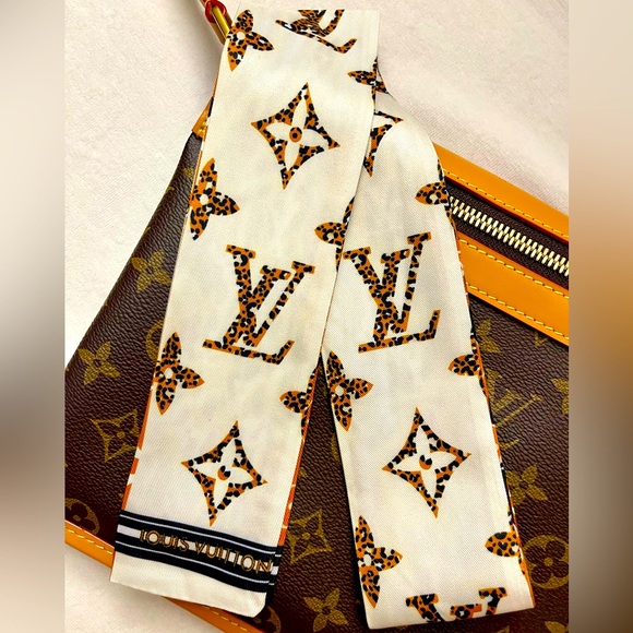 Unbranded Accessories - Mixed Colors Monogram Print Twilly Bandeau Wrap Scarf